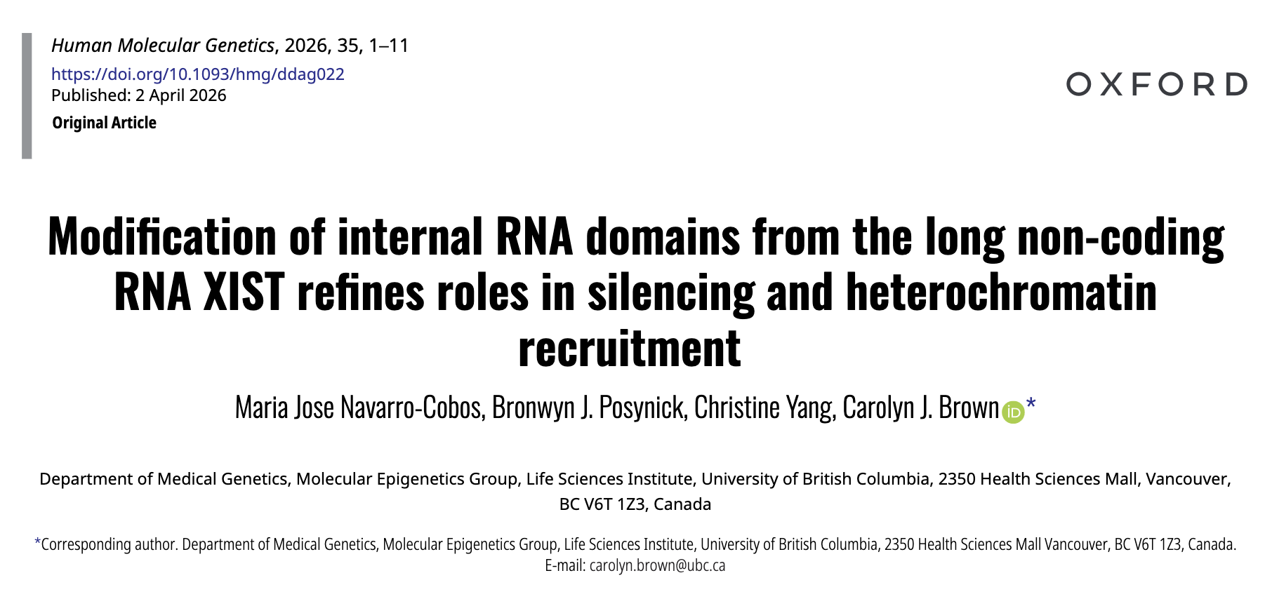 Publication title and Citation